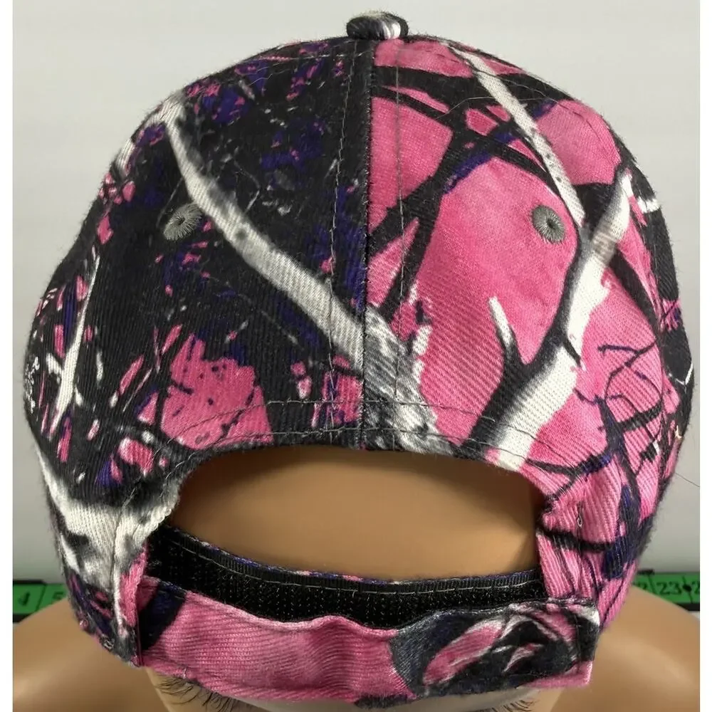 Moonshine Camo Muddy Girl Hunt Dirty Cap Hat Black Pink Gray White Purple Lined